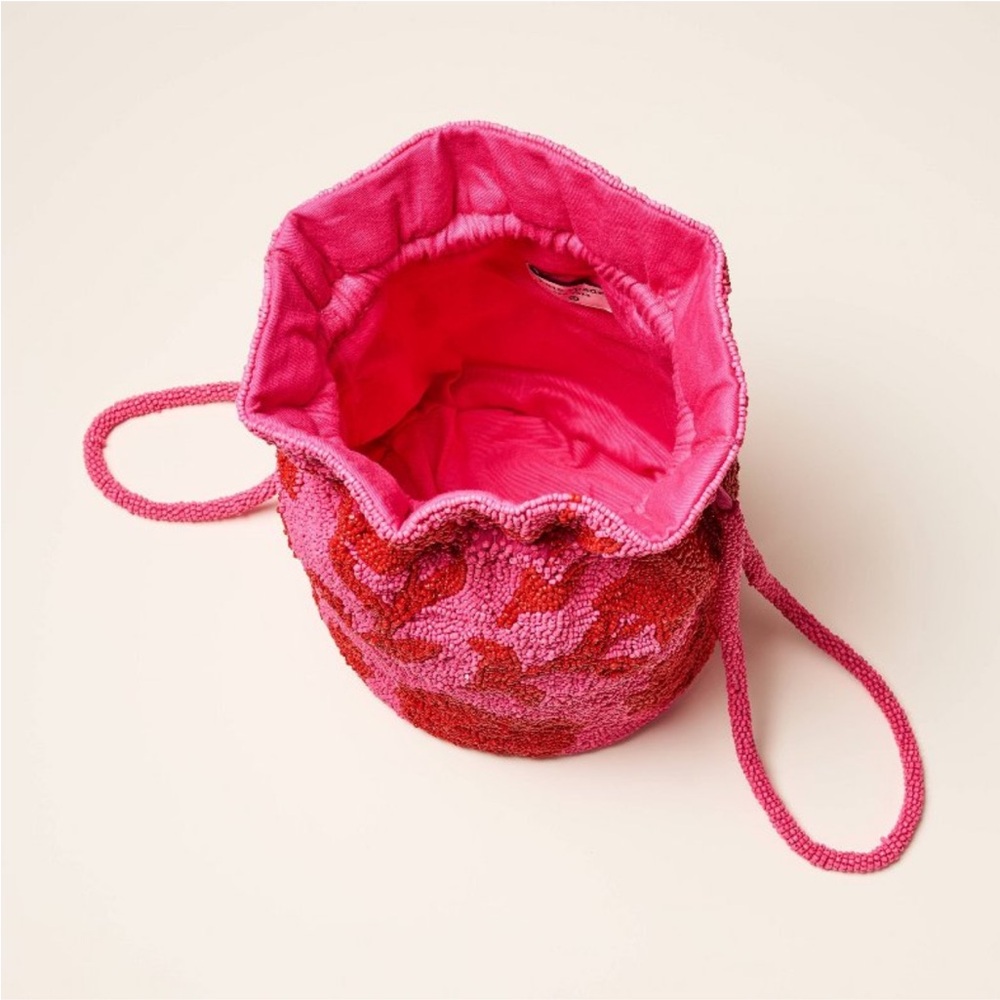 Kate Spade Pink and Red Floral Beaded Women's Bag - Picture 3 of 4